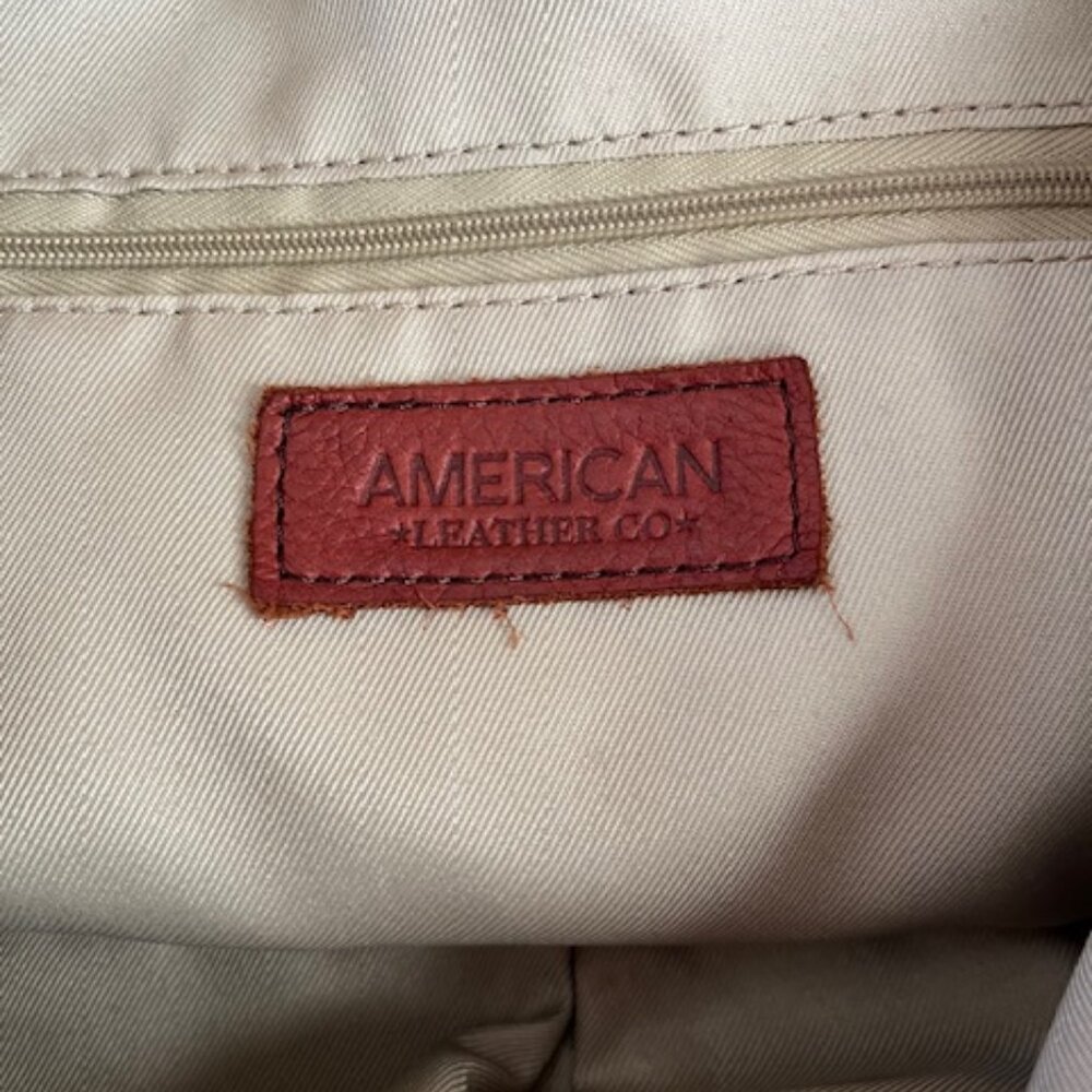 AMERICAN LEATHER CO | Delancy North-South Pebbled Leather Shoulder Bag-EUC - Picture 13 of 15